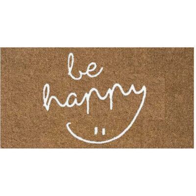 Duett Felpudo Be Happy 40x70 Cm Brown / White One Size Duett Felpudo Be Happy 40x70 Cm Brown / White One Size