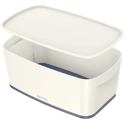Leitz Caja De Almacenamiento Mybox Wow Pequeña Con Tapa White One Size Leitz Caja De Almacenamiento Mybox Wow Pequeña Con Tapa White One Size