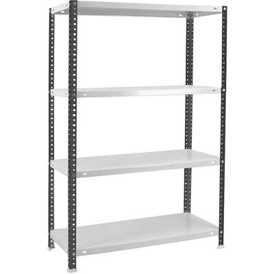 Simon Rack Estantería Metálica Comfort Plus 4/400 1500x1000x400 Mm Anthracite / White One Size Simon Rack Estantería Metálica Comfort Plus 4/400 1500x1000x400 Mm Anthracite / White One Size