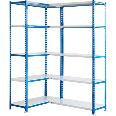 Simoncorner Estantería Metálica 1800x900x300 Mm Blue / White One Size Simoncorner Estantería Metálica 1800x900x300 Mm Blue / White One Size