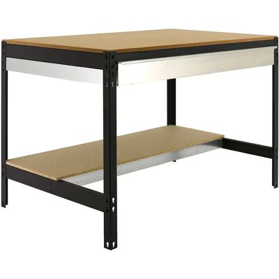 Simonwork (bancos De Trabajo) Estantería Metálica Bt0 Box 842x1210x760 Mm Anthracite / Wood One Size Simonwork (bancos De Trabajo) Estantería Metálica Bt0 Box 842x1210x760 Mm Anthracite / Wood One Size