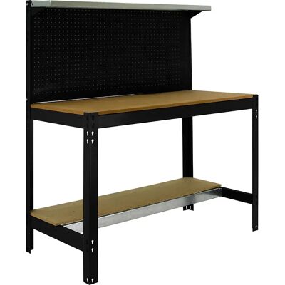 Simonwork (bancos De Trabajo) Estantería Metálica Bt3 1445x1210x610 Mm Anthracite / Wood One Size Simonwork (bancos De Trabajo) Estantería Metálica Bt3 1445x1210x610 Mm Anthracite / Wood One Size