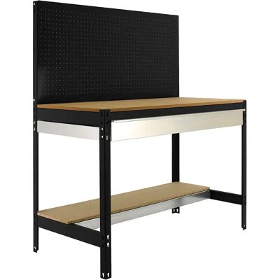 Simonwork (bancos De Trabajo) Estantería Metálica Bt2 Box 1445x1510x610 Mm Anthracite / Wood One Size Simonwork (bancos De Trabajo) Estantería Metálica Bt2 Box 1445x1510x610 Mm Anthracite / Wood One Size