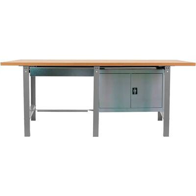 Simonwork (bancos De Trabajo) Estantería Metálica Bt6 Box 865x2100x750 Mm Grey / Mdf One Size Simonwork (bancos De Trabajo) Estantería Metálica Bt6 Box 865x2100x750 Mm Grey / Mdf One Size