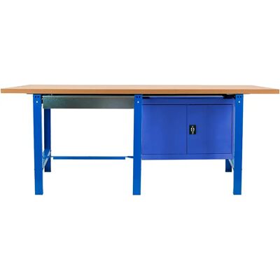 Simonwork (bancos De Trabajo) Estantería Metálica Bt6 Box 865x2100x750 Mm Blue / Mdf One Size Simonwork (bancos De Trabajo) Estantería Metálica Bt6 Box 865x2100x750 Mm Blue / Mdf One Size