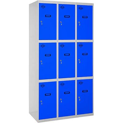Simonlocker Montadas Taquilla Desm.3 Puertas 3/9 400 1800x1200x500 Mm Grey / Blue One Size Simonlocker Montadas Taquilla Desm.3 Puertas 3/9 400 1800x1200x500 Mm Grey / Blue One Size