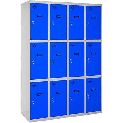 Simonlocker Montadas Taquilla Desm.3 Puertas 4/12 400 1800x1600x500 Mm Grey / Blue One Size Simonlocker Montadas Taquilla Desm.3 Puertas 4/12 400 1800x1600x500 Mm Grey / Blue One Size