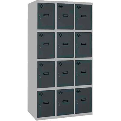 Simonlocker Montadas Taquilla Desm.4 Puertas 3/12 400 1800x1200x500 Mm Grey / Anthracite One Size Simonlocker Montadas Taquilla Desm.4 Puertas 3/12 400 1800x1200x500 Mm Grey / Anthracite One Size