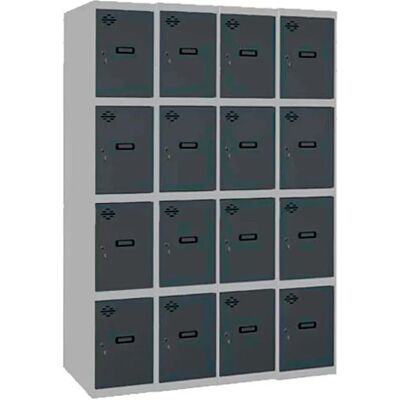Simonlocker Montadas Taquilla Desm.4 Puertas 4/16 400 1800x1600x500 Mm Grey / Anthracite One Size Simonlocker Montadas Taquilla Desm.4 Puertas 4/16 400 1800x1600x500 Mm Grey / Anthracite One Size