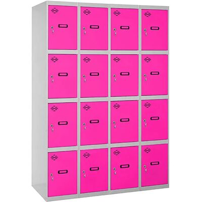 Simonlocker Montadas Taquilla Desm.4 Puertas 4/16 400 1800x1600x500 Mm Grey / Pink One Size Simonlocker Montadas Taquilla Desm.4 Puertas 4/16 400 1800x1600x500 Mm Grey / Pink One Size