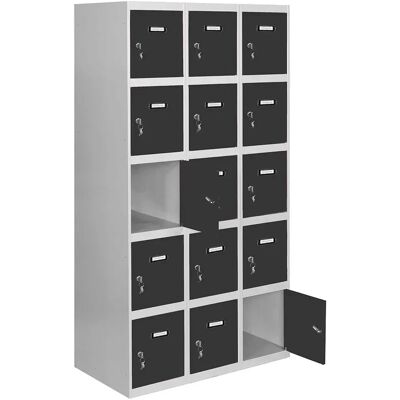 Simonlocker Montadas Taquilla Desm.5 Puertas 3/15 400 1800x1200x500 Mm Grey / Anthracite One Size Simonlocker Montadas Taquilla Desm.5 Puertas 3/15 400 1800x1200x500 Mm Grey / Anthracite One Size
