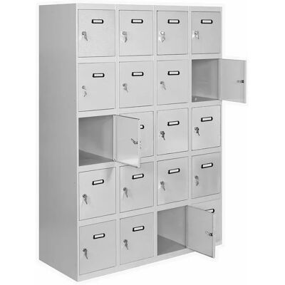 Simonlocker Montadas Taquilla Desm.5 Puertas 4/20 400 1800x1600x500 Mm LockerGrey One Size Simonlocker Montadas Taquilla Desm.5 Puertas 4/20 400 1800x1600x500 Mm LockerGrey One Size