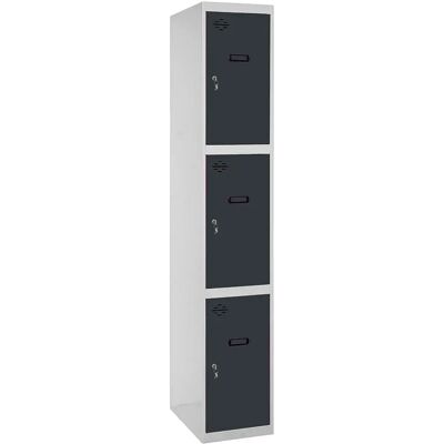 Simonlocker Montadas Taquilla Prof.dism.1/3 400 In 1800x400x500 Mm Grey / Anthracite One Size Simonlocker Montadas Taquilla Prof.dism.1/3 400 In 1800x400x500 Mm Grey / Anthracite One Size