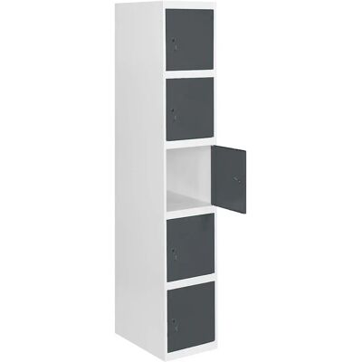 Simonlocker Montadas Taquilla Prof.dism.1/5 300 In 1800x300x500 Mm White / Anthracite One Size Simonlocker Montadas Taquilla Prof.dism.1/5 300 In 1800x300x500 Mm White / Anthracite One Size