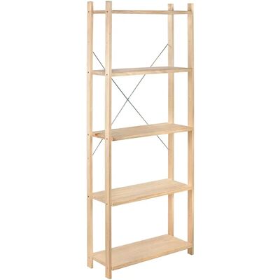 Estantería de pino Astigarraga en kit - 5 estantes - 171x65x25cm Estantería de pino Astigarraga en kit - 5 estantes - 171x65x25cm