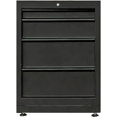 Jbm Mueble De 4 Cajones Black One Size Jbm Mueble De 4 Cajones Black One Size