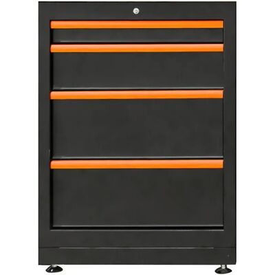 Jbm Mueble De 4 Cajones Orange One Size Jbm Mueble De 4 Cajones Orange One Size