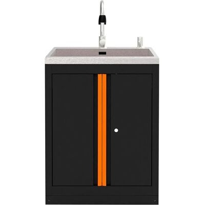 Jbm Mueble De Lavabo 18103 Black / Orange One Size Jbm Mueble De Lavabo 18103 Black / Orange One Size