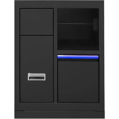 Jbm Armario 3 Drawers & Paper Reel Holder Black / Blue One Size Jbm Armario 3 Drawers & Paper Reel Holder Black / Blue One Size