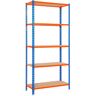 Simon Rack Maderclick 5/400 Chipboard Screwless Metal Shelving Azul