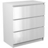 Top E Shop M3 Biel Polysk Chest Of Drawers Blanco