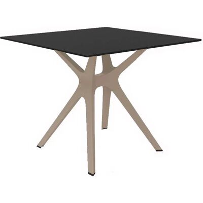 Resol Mesa De Jardín Vela S Fenolico 90x90 Cm Black / Sand One Size Resol Mesa De Jardín Vela S Fenolico 90x90 Cm Black / Sand One Size