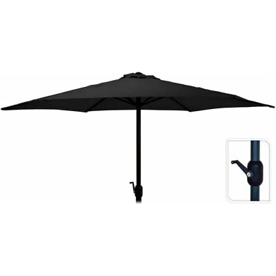 Basics Sombrilla De Jardín Black 300 x 248 cm Basics Sombrilla De Jardín Black 300 x 248 cm