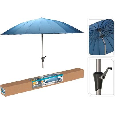 Basics Sombrilla De Jardín Blue 280 x 248 cm Basics Sombrilla De Jardín Blue 280 x 248 cm
