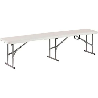 Edm Banco Plegable White / Grey 183 x 28 x 43 cm Edm Banco Plegable White / Grey 183 x 28 x 43 cm