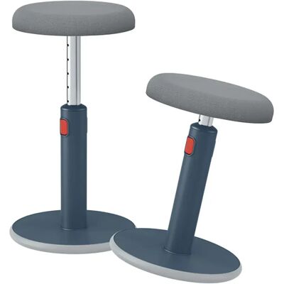 Leitz Taburete Ajustable Ergo Cosy Velvet Gray One Size Leitz Taburete Ajustable Ergo Cosy Velvet Gray One Size