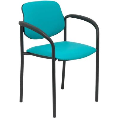 Nowy Styl Silla Fija De Oficina Styl Faux Leather With Arms Green / Black One Size Nowy Styl Silla Fija De Oficina Styl Faux Leather With Arms Green / Black One Size