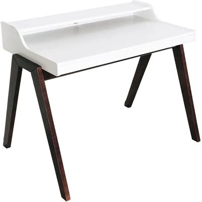 Wellhome Mesa De Escritorio Con Patas White Brown One Size Wellhome Mesa De Escritorio Con Patas White Brown One Size