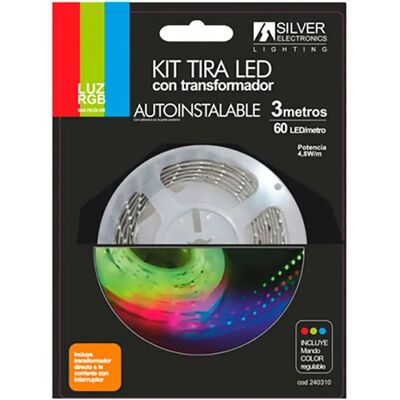 Silver Sanz Tira Led Rgb 240310 3 M White One Size Silver Sanz Tira Led Rgb 240310 3 M White One Size