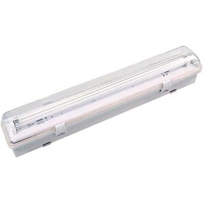 Tubo fluorescente de policarbonato gris EDM - 126cm - Impermeable IP65 Tubo fluorescente de policarbonato gris EDM - 126cm - Impermeable IP65