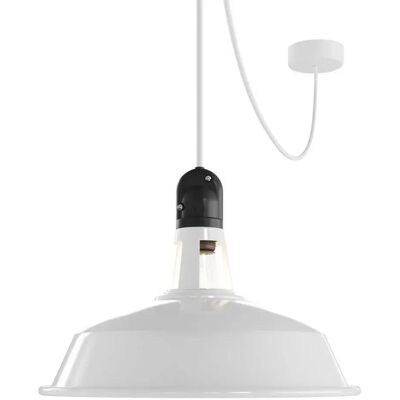 Creative Lámpara Colgante Eiva Elegant With Lampshade With Light Bulb 5 M White One Size Creative Lámpara Colgante Eiva Elegant With Lampshade With Light Bulb 5 M White One Size
