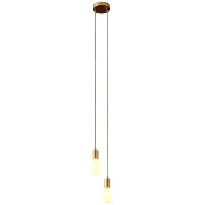 Creative Lámpara Colgante Multiple 2 Falls Satin Brass One Size Creative Lámpara Colgante Multiple 2 Falls Satin Brass One Size