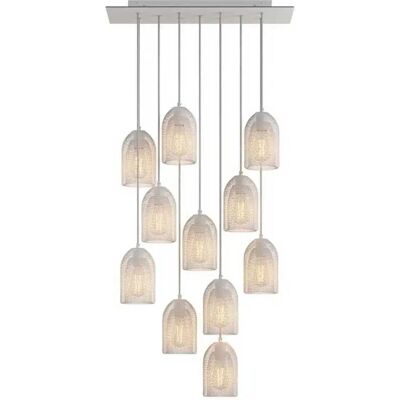 Creative Lámpara Colgante Rose-one Xxl Ghostbell 11 Falls With Light Bulb Matte White One Size Creative Lámpara Colgante Rose-one Xxl Ghostbell 11 Falls With Light Bulb Matte White One Size