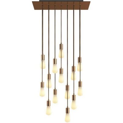 Creative Lámpara Colgante Rose-one Xxl 14 Falls Satin Copper One Size Creative Lámpara Colgante Rose-one Xxl 14 Falls Satin Copper One Size