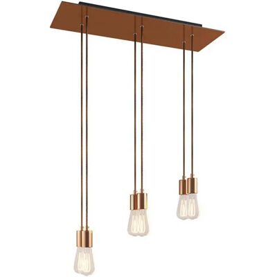 Creative Lámpara Colgante Rose-one Xxl 6 Falls With Light Bulb Satin Copper One Size Creative Lámpara Colgante Rose-one Xxl 6 Falls With Light Bulb Satin Copper One Size