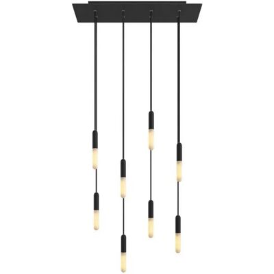 Creative Lámpara Colgante Rose-one Xxl 8 Falls With Light Bulb Matt Black One Size Creative Lámpara Colgante Rose-one Xxl 8 Falls With Light Bulb Matt Black One Size
