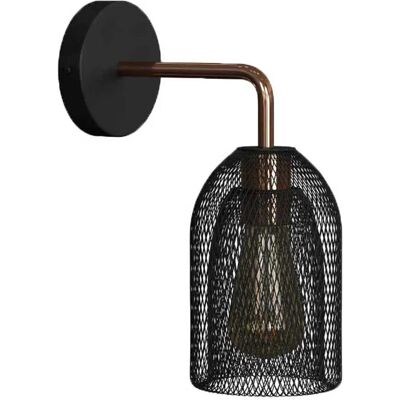 Creative Lámpara De Pared Metal Industrial Ghostbell Black / Copper One Size Creative Lámpara De Pared Metal Industrial Ghostbell Black / Copper One Size