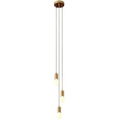 Creative Lámpara Colgante Multiple 3 Falls Satin Brass One Size Creative Lámpara Colgante Multiple 3 Falls Satin Brass One Size