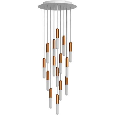 Creative Lámpara Colgante P-light Rose-one 15 Falls With Light Bulb Copper One Size Creative Lámpara Colgante P-light Rose-one 15 Falls With Light Bulb Copper One Size
