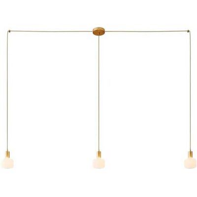 Creative Lámpara Colgante Spider 3 Falls With Light Bulb Satin Brass One Size Creative Lámpara Colgante Spider 3 Falls With Light Bulb Satin Brass One Size