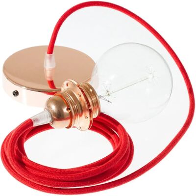 Creative Lámpara Colgante Pendel Para Pantalla Rc35 Diy 50 Cm Fire Red / Copper One Size Creative Lámpara Colgante Pendel Para Pantalla Rc35 Diy 50 Cm Fire Red / Copper One Size