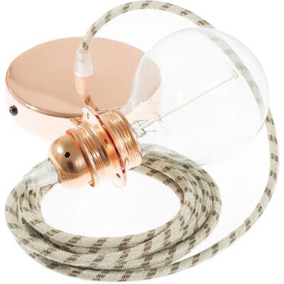 Creative Lámpara Colgante Pendel Para Pantalla Rd53 Stripes 50 Cm Tree Bark / Copper One Size Creative Lámpara Colgante Pendel Para Pantalla Rd53 Stripes 50 Cm Tree Bark / Copper One Size