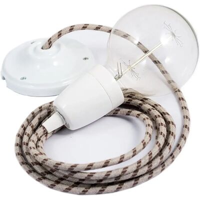 Creative Lámpara Colgante Rd53 Stripes Diy 50 Cm Tree Bark / White One Size Creative Lámpara Colgante Rd53 Stripes Diy 50 Cm Tree Bark / White One Size