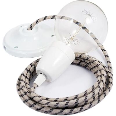 Creative Lámpara Colgante Rd54 Stripes 50 Cm Anthracite / White One Size Creative Lámpara Colgante Rd54 Stripes 50 Cm Anthracite / White One Size