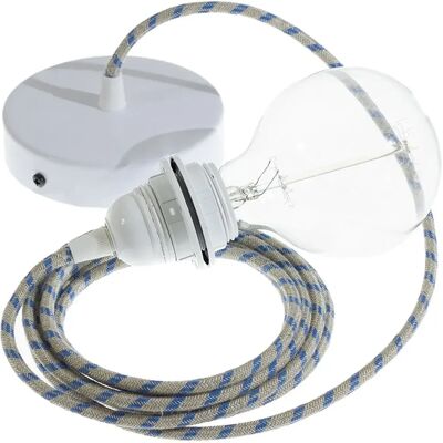 Creative Lámpara Colgante Pendel Para Pantalla Rd55 Stripes 50 Cm Steward Blue / White One Size Creative Lámpara Colgante Pendel Para Pantalla Rd55 Stripes 50 Cm Steward Blue / White One Size