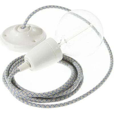 Creative Lámpara Colgante Rd65 Lozenge Diy 50 Cm Steward Blue / White One Size Creative Lámpara Colgante Rd65 Lozenge Diy 50 Cm Steward Blue / White One Size